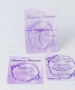 Invitatie de nuntă Fina Purple