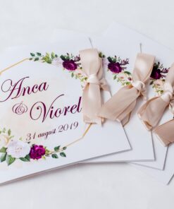 Invitatie de nuntă Set Nunta White Dress