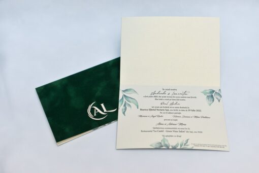 Invitații nuntă Elegant Green