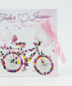 Invitație de nuntă Bicycle love