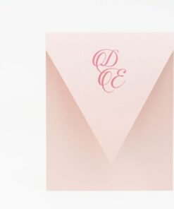 Invitație de nuntă Soft pink transparent
