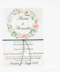 Invitație de nuntă Flowers and love